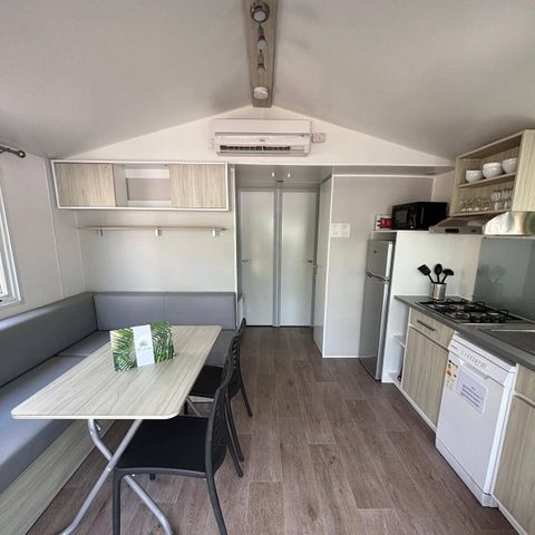 Stacaravan 4 personen - Premium | 2 slaapkamers | 4 pers. | Single terras| Airconditioning