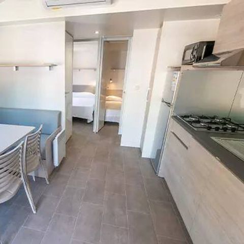 Stacaravan 4 personen - Premium | 2 slaapkamers | 4 pers. | Single terras| Airconditioning