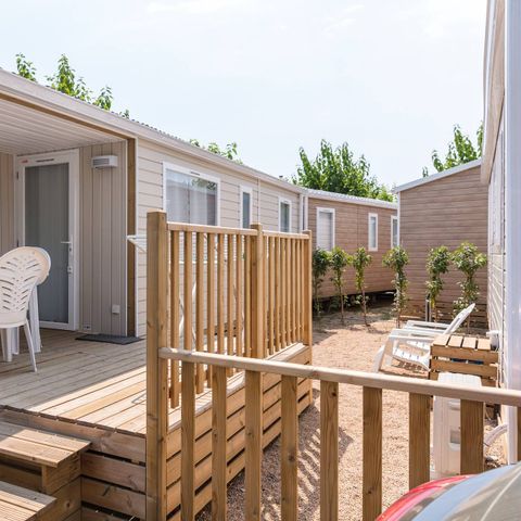 Stacaravan 6 personen - Mobile-home | Comfort | 3 Slaapkamers | 6 Pers. | Single terras | Air-con.