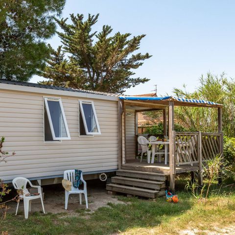 Stacaravan 4 personen - Comfort | 2 slaapkamers | 4 pers | Eenpersoons terras | Airconditioning