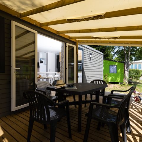 Stacaravan 6 personen - Family Premium - 35m² - airconditioning 6 pers