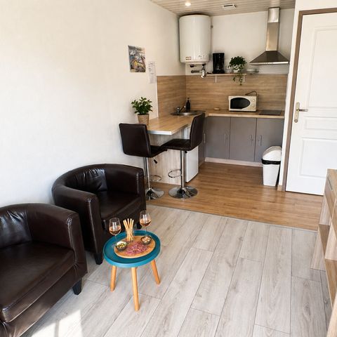 Chalet 2 personen - Chalet 1 sl.k. - Overdekt terras - 25 m2