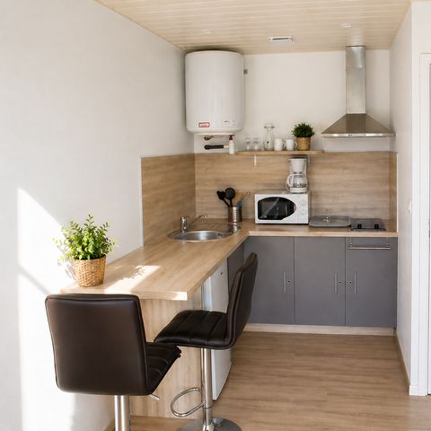 Chalet 2 personen - Chalet 1 sl.k. - Overdekt terras - 25 m2