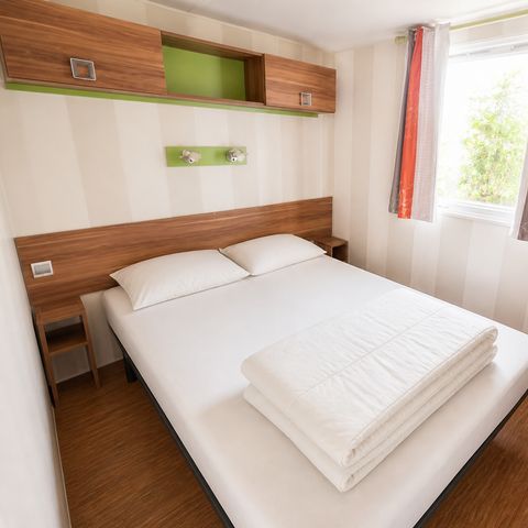 Stacaravan 4 personen - Stacaravan Comfort+ met 2 slaapkamers - Overdekt terras - 30 m2
