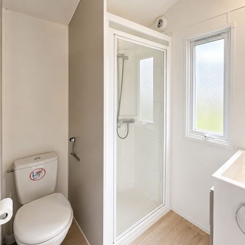 Stacaravan 2 personen - Privilège 1 slaapkamer - Onoverdekt terras - 21 m2