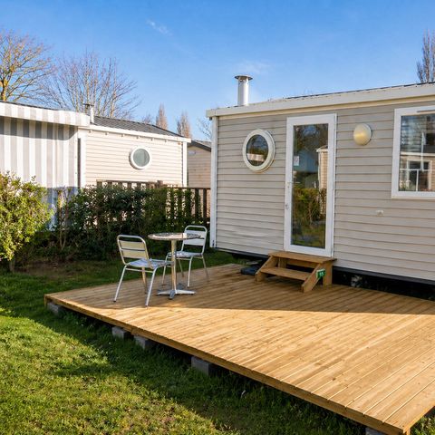 Stacaravan 2 personen - Privilège 1 slaapkamer - Onoverdekt terras - 21 m2