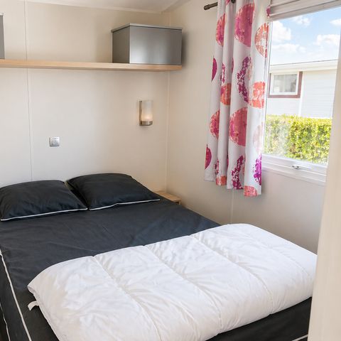 Stacaravan 2 personen - Privilège 1 slaapkamer - Onoverdekt terras - 21 m2