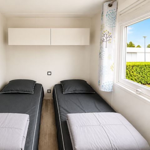 Stacaravan 6 personen - Premium 3 slaapkamers - Overdekt terras - 35 m2