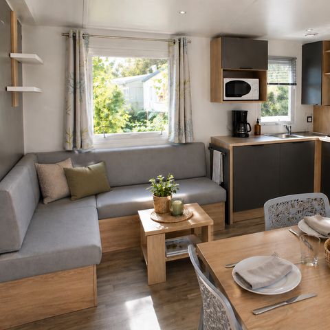 Stacaravan 6 personen - Premium 3 slaapkamers - Overdekt terras - 35 m2