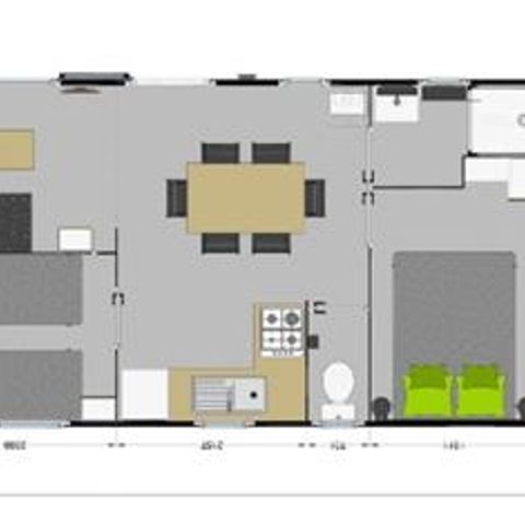 Stacaravan 6 personen - Modulo