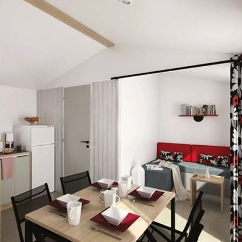 Stacaravan 6 personen - Modulo 2 slaapkamers 4/6 personen, TV, LV, 27m² (2019)