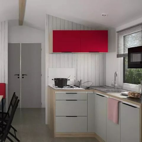 Stacaravan 6 personen - Modulo 2 slaapkamers 4/6 personen, TV, LV, 27m² (2019)