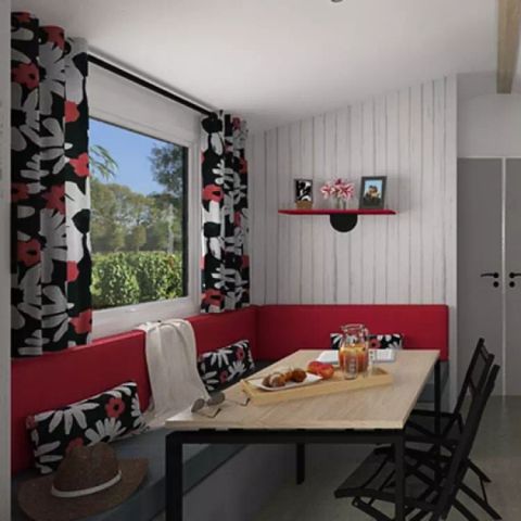 Stacaravan 6 personen - Modulo 2 slaapkamers 4/6 personen, TV, LV, 27m² (2019)