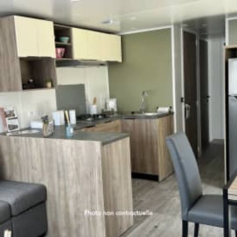 Stacaravan 8 personen - Sérénité 3ch 8p Premium zonder airconditioning