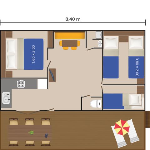 Stacaravan 5 personen - Mobile home Malta