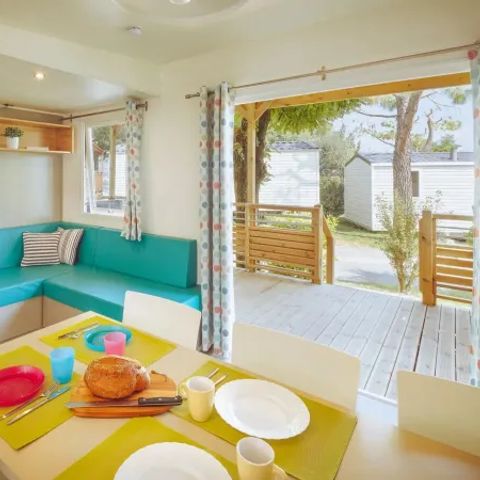 Stacaravan 6 personen - Premium Lounge met 3 slaapkamers - buitenkeuken