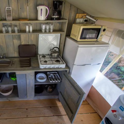 Safaritent 4 personen - Safaritent + sanitair + airco (5P)