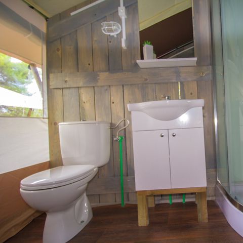 Safaritent 4 personen - Safaritent + sanitair + airco (5P)