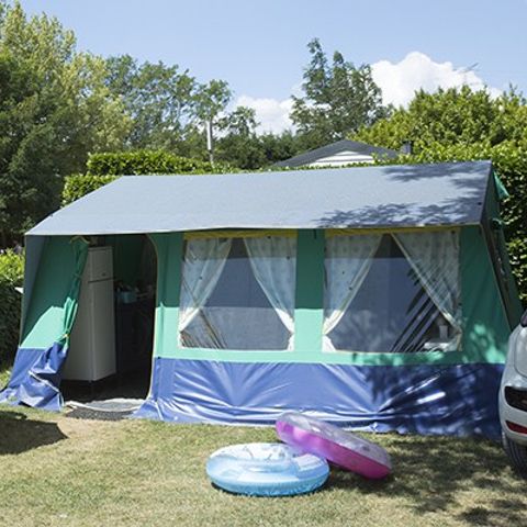 Tent 5 personen - Canvas bungalow | 3 slaapkamers | 4/5 personen | Geen badkamer