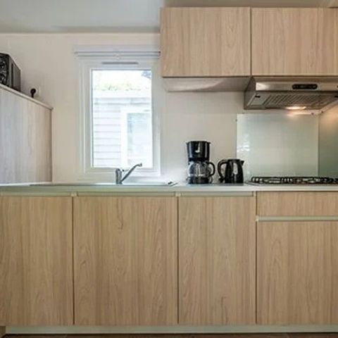 Stacaravan 6 personen - Mobile-home | Comfort | 3 Slaapkamers | 6 Pers. | Verhoogd terras | Airconditioning