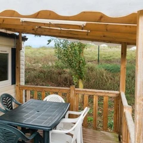 Stacaravan 6 personen - Mobile-home | Comfort | 3 Slaapkamers | 6 Pers. | Verhoogd terras | Airconditioning