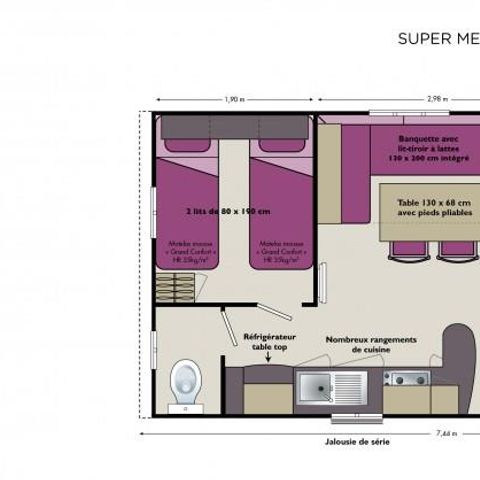 Stacaravan 4 personen - ECO COTTAGE