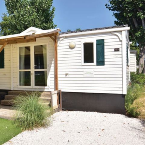 Stacaravan 6 personen - Klassiek | 3 Slaapkamers | 6 Pers. | Verhoogd terras | Airconditioning.