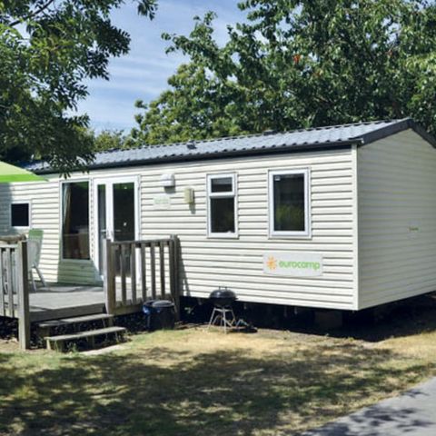 Stacaravan 8 personen - Classic XL | 3 slaapkamers | 6/8 pers. | Overdekt verhoogd terras | Airconditioning.