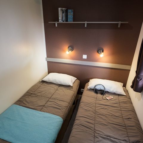 Stacaravan 6 personen - Stacaravan | Premium Azure | 3 slaapkamers | 6 pers. | Verhoogd terras | Airconditioning