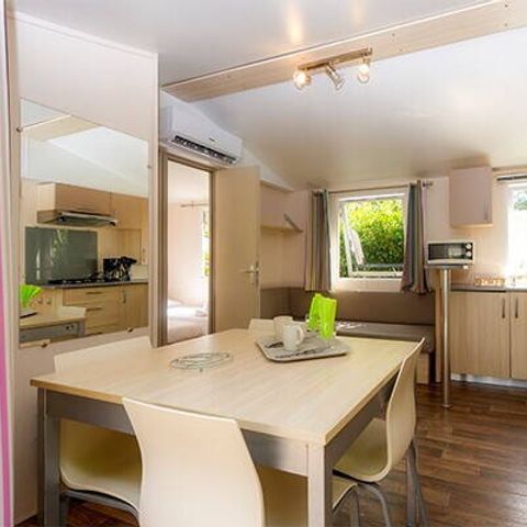 Stacaravan 6 personen - Stacaravan | Klassiek | 3 Slaapkamers | 6 Pers. | Verhoogd terras | Airconditioning.