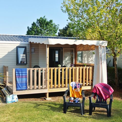 Stacaravan 5 personen - Cottage Océan TV LV - 2 slaapkamers - 4/5 slaapplaatsen