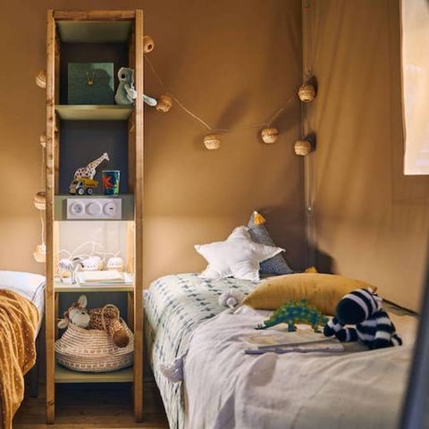 Safaritent 4 personen - Jungle Lodge 2bed - badkamer