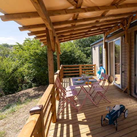 Stacaravan 4 personen - Cottage Privilège Buis 2bed 2bad + airconditioning