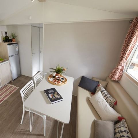 Stacaravan 6 personen - Stacaravan Homair Vacances op camping St Aygulf-Plage Comfort | 3 slaapkamers | 6 pers | Single terras | Airconditioning