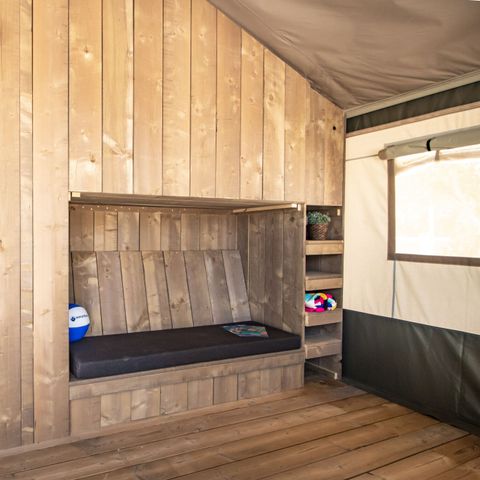 Safaritent 5 personen - Safaritent + sanitair + airco (6P)