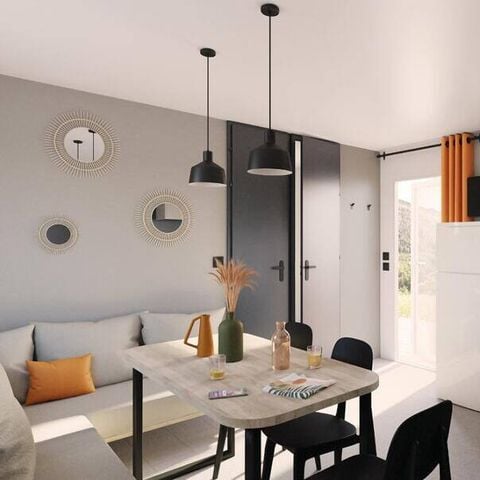 Stacaravan 6 personen - Premium | 3 slaapkamers | 6 pers. | Terras Lounge | Airconditioning | TV