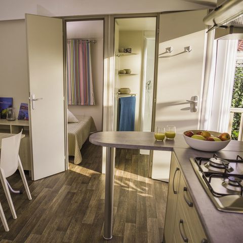 Stacaravan 4 personen - Klassieker - 2 slaapkamers