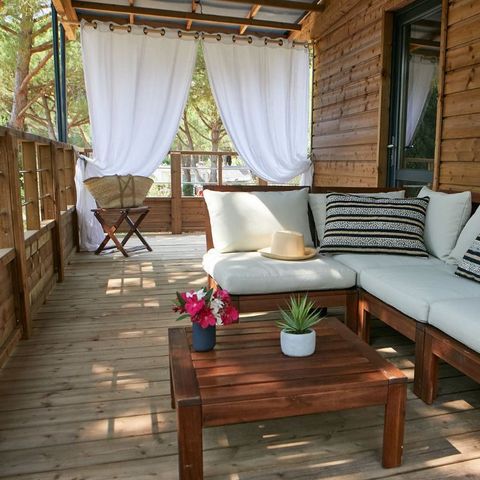Bungalow 4 personen - Lodge op palen - Kabane 2/4 badkamers