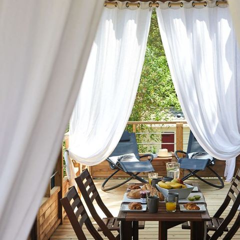 Bungalow 4 personen - Lodge op palen - Kabane 2/4 badkamers