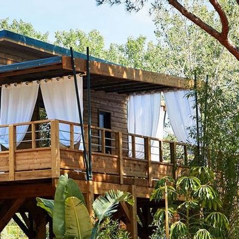 Bungalow 4 personen - Lodge op palen - Kabane 2/4 2 badkamers