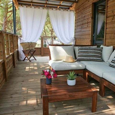 Bungalow 4 personen - Lodge op palen - Kabane 2/4 2 badkamers