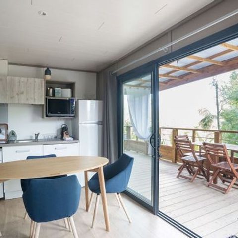 Bungalow 4 personen - Lodge op palen - Kabane 2/4 2 badkamers