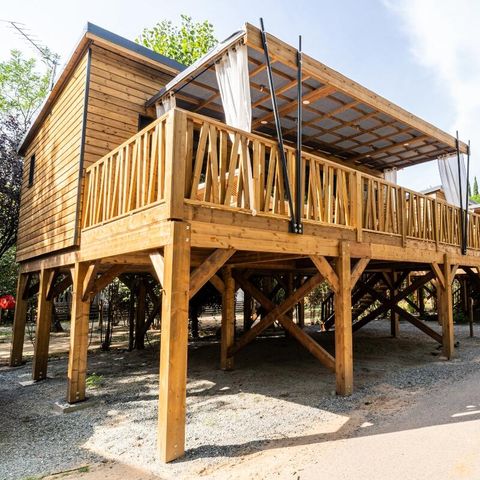 Bungalow 4 personen - Kabane Lodge op Stelten 3 Kamers