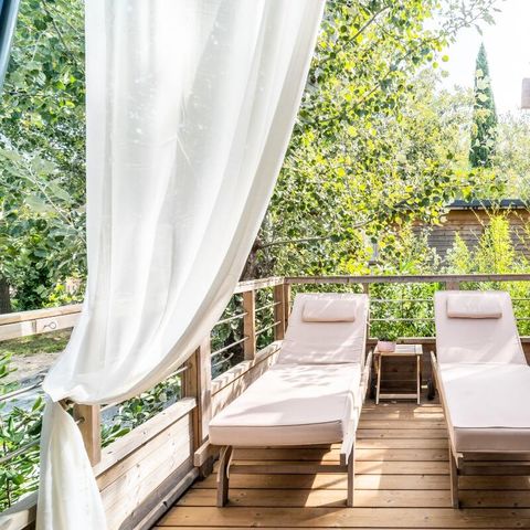 Bungalow 5 personen - Kabane Lodge op Stelten 3 Kamers