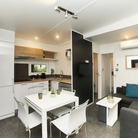 Stacaravan 6 personen - Kosy 4 kamers 6 personen Airconditioning + TV