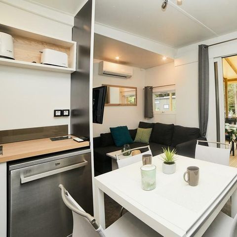Stacaravan 6 personen - Kosy 4 kamers 6 personen Airconditioning + TV