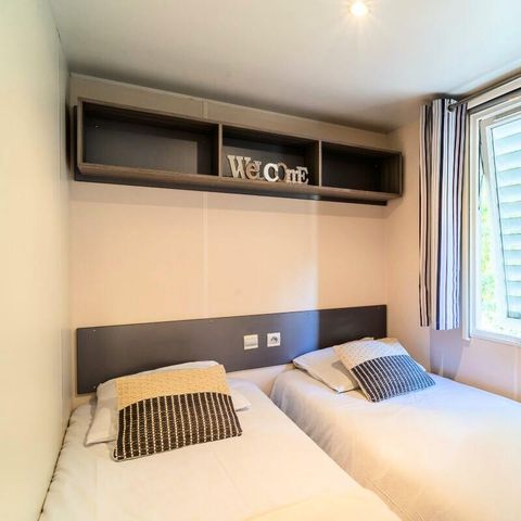 Stacaravan 6 personen - Klassiek 4 kamers 6 personen Airconditioning + TV