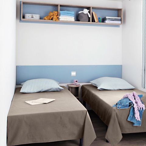 Stacaravan 4 personen - Les Peupliers 3 Kamers 4 Personen Airconditioning + TV