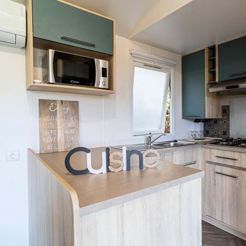 Stacaravan 6 personen - 4 kamers 6 personen Airconditioning + TV