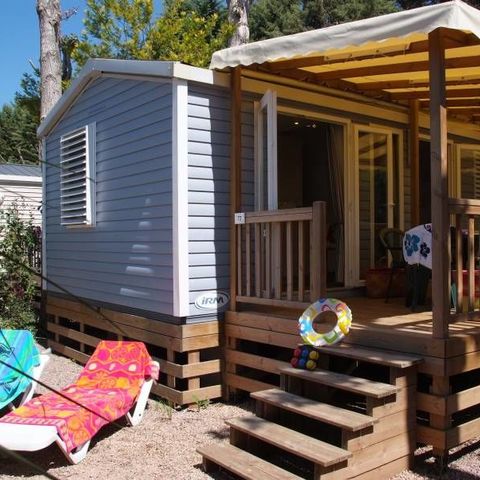 Stacaravan 6 personen - Les Peupliers 4 kamers 6 personen Airconditioning + TV